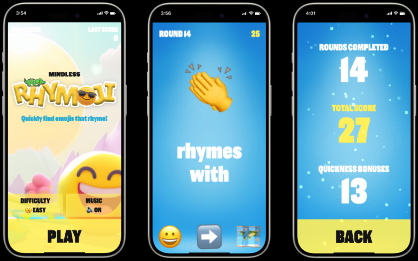 Rhymoji game screenshots